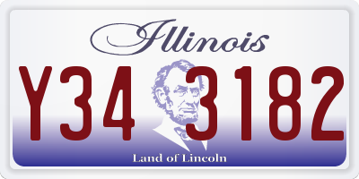 IL license plate Y343182