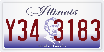 IL license plate Y343183