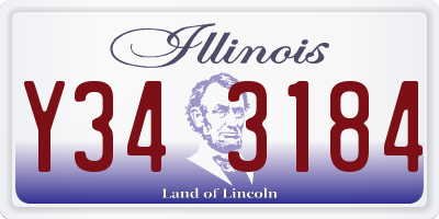 IL license plate Y343184