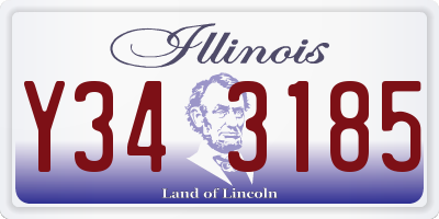 IL license plate Y343185