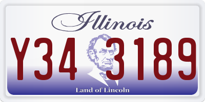 IL license plate Y343189