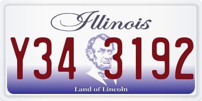 IL license plate Y343192