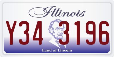 IL license plate Y343196