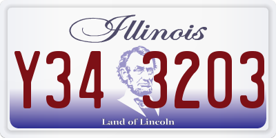 IL license plate Y343203