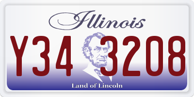 IL license plate Y343208