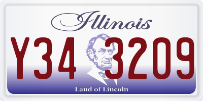 IL license plate Y343209