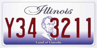 IL license plate Y343211