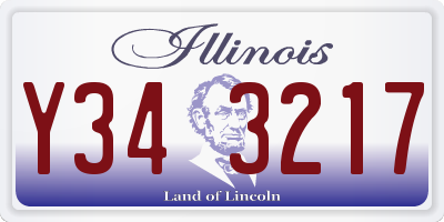 IL license plate Y343217