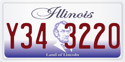 IL license plate Y343220