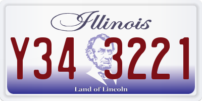 IL license plate Y343221