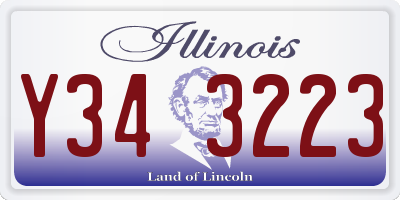 IL license plate Y343223