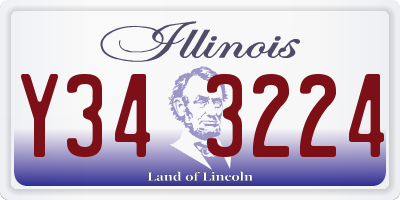 IL license plate Y343224