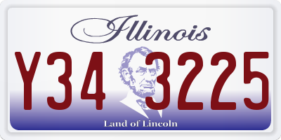 IL license plate Y343225