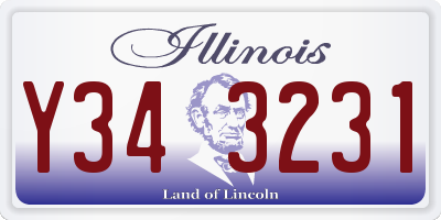 IL license plate Y343231