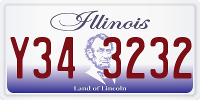 IL license plate Y343232