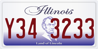 IL license plate Y343233