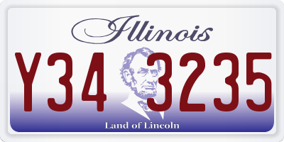 IL license plate Y343235