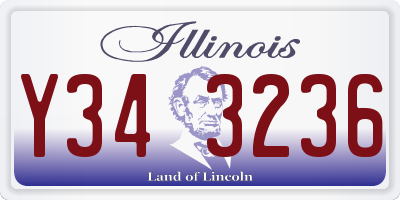 IL license plate Y343236