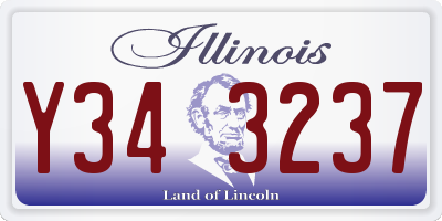 IL license plate Y343237