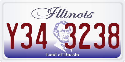 IL license plate Y343238