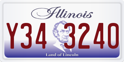 IL license plate Y343240