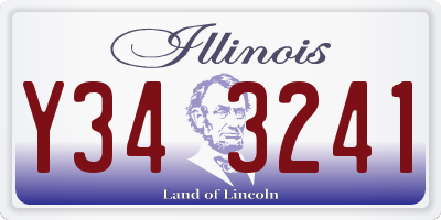 IL license plate Y343241