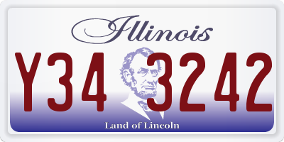 IL license plate Y343242