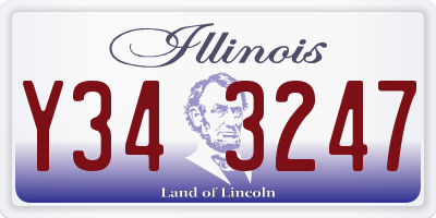 IL license plate Y343247
