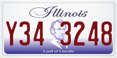 IL license plate Y343248