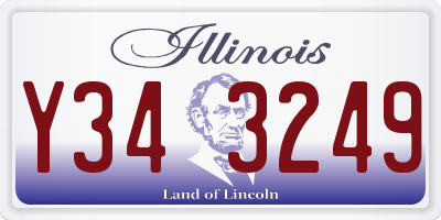IL license plate Y343249