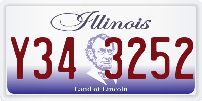 IL license plate Y343252