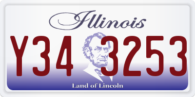 IL license plate Y343253