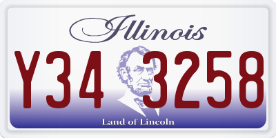 IL license plate Y343258