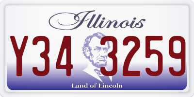 IL license plate Y343259