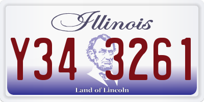 IL license plate Y343261
