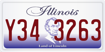IL license plate Y343263