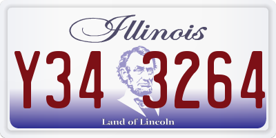 IL license plate Y343264