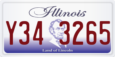 IL license plate Y343265