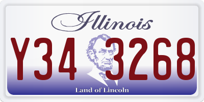 IL license plate Y343268