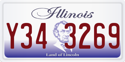 IL license plate Y343269