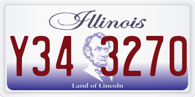 IL license plate Y343270