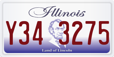 IL license plate Y343275