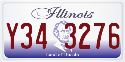 IL license plate Y343276