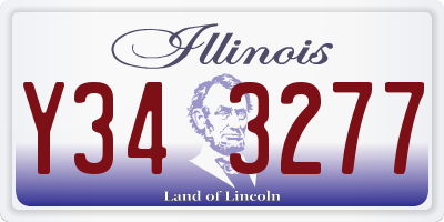 IL license plate Y343277