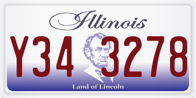 IL license plate Y343278