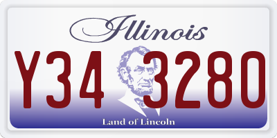 IL license plate Y343280