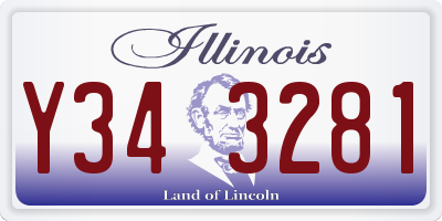 IL license plate Y343281