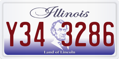 IL license plate Y343286