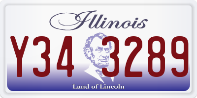 IL license plate Y343289