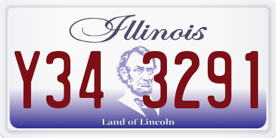 IL license plate Y343291